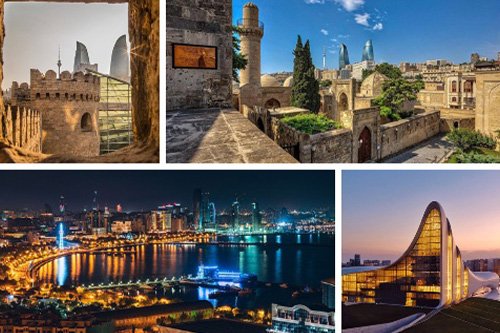 Evening Azerbaijan: Old City & Baku Lights Experience